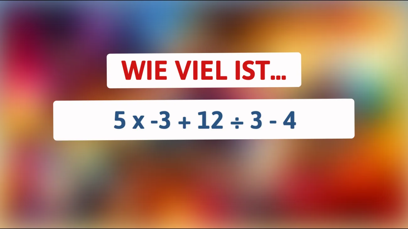 Nur 10% schaffen es: Kannst du dieses scheinbar einfache Mathe-Rätsel lösen? Finde heraus, ob du dazu gehörst!"